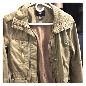 Olive green army jacket